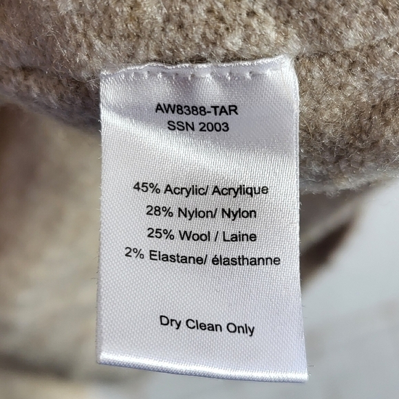 ATM Anthony Thomas Melillo Wool Blend Oversized Slouchy Cardigan Oatmeal Large - Picture 15 of 16